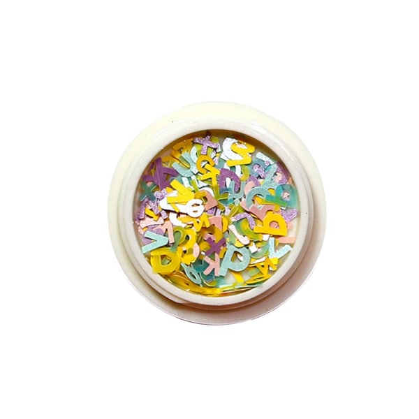 3D-blomstret Nail Art Pailletter-mærkat (ikke selvklæbende ikke-klistermærke)