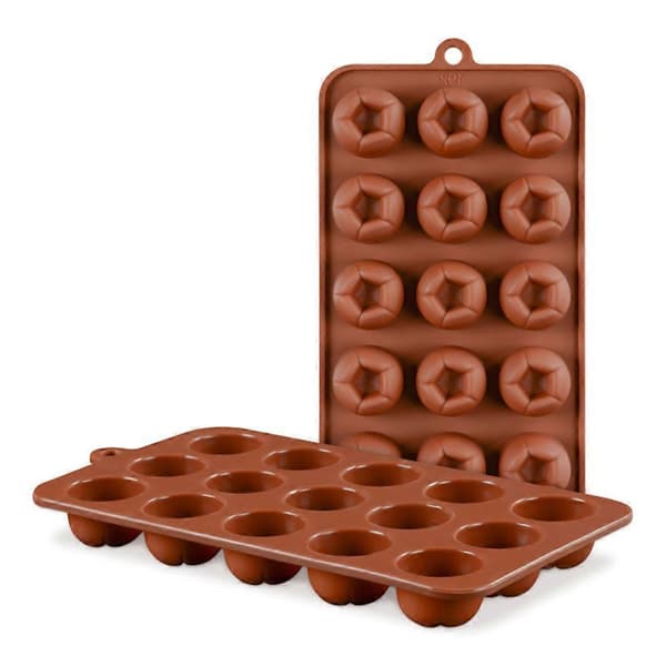 Isbitsform 3-pack silikonform för is och bakning 15 fack