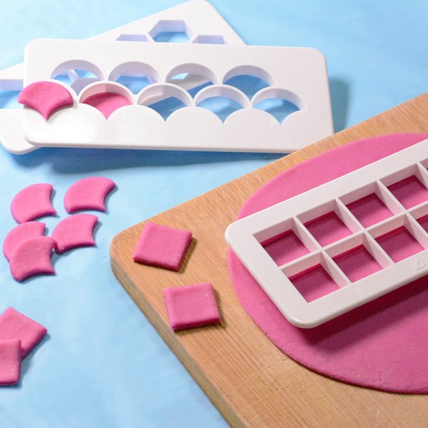 Cake Mold Cookie Fondant-leikkurit, geometriset keksileikkurit