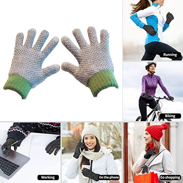 Varme vinterhansker, myke, komfortable elastiske mansjetter for kvinner style 2