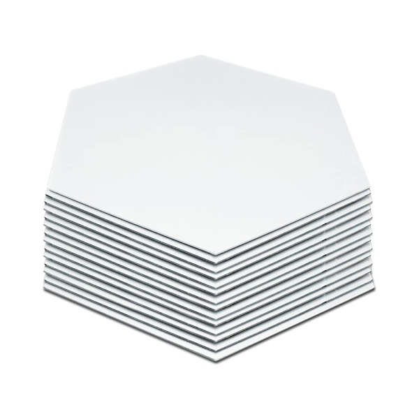 Spegelstickers, hexagonformad spegel, väggdekoration