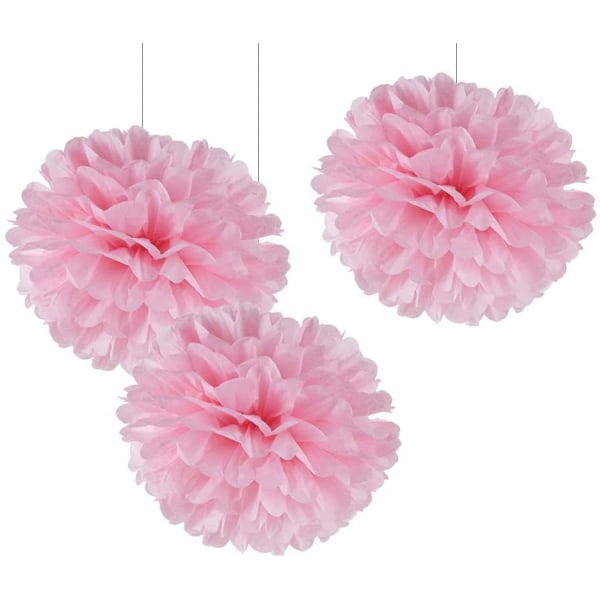 12" Burgundy Tissue Pom Poms DIY Hengende Papir Blomsterballer for