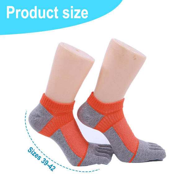 4 pairs of cotton socks Five finger socks Men's medium tube