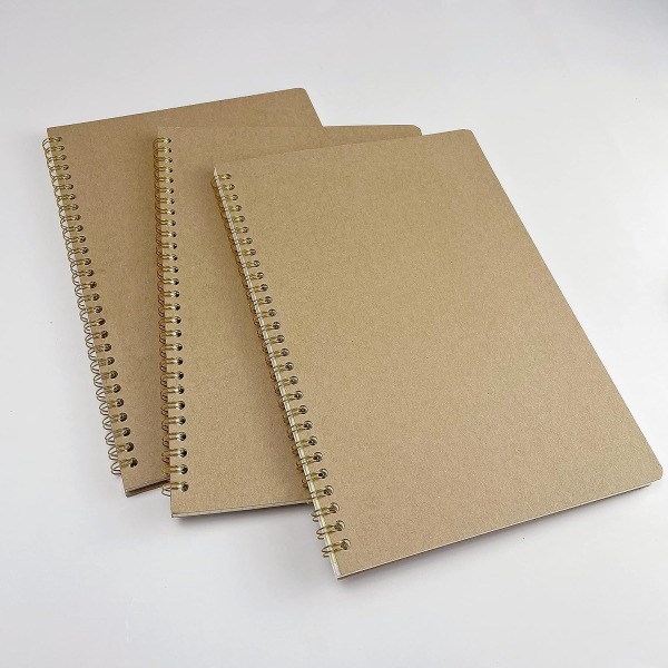 Spiral Graph Paper Notebook, B5 Grid Notebooks Piral Bound