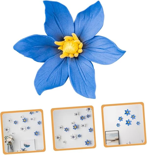 1 st Blomväggshängen Blomväggdekor Keramisk Blomprydnad