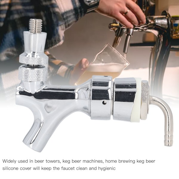 Öltornskran i rostfritt stål, Kegerator, enkel kran för öltorn till kök och bar