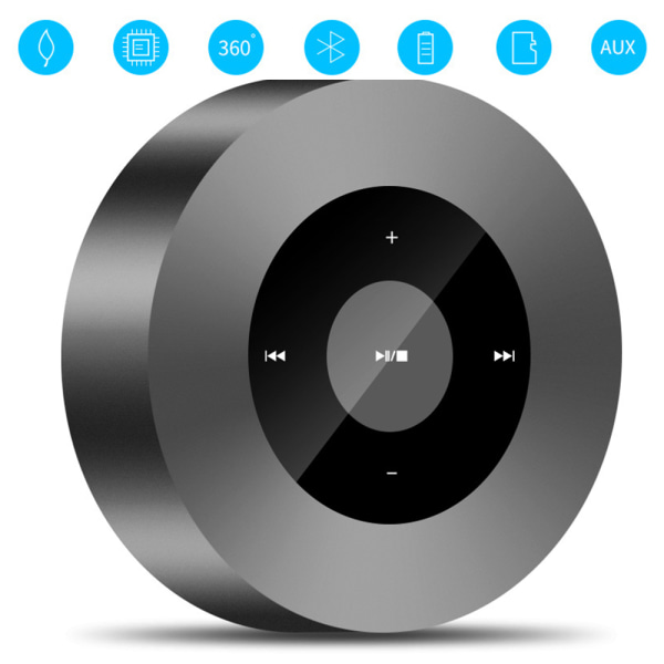 Touch Bluetooth-højttaler med vandtæt etui, 8 timers musik, højere