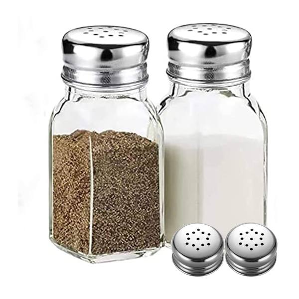 Salt- och pepparkvarnset, saltkar med rostfritt stål för kryddor