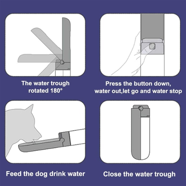 Kannettava koiran vesipullo, koiran vesipullot