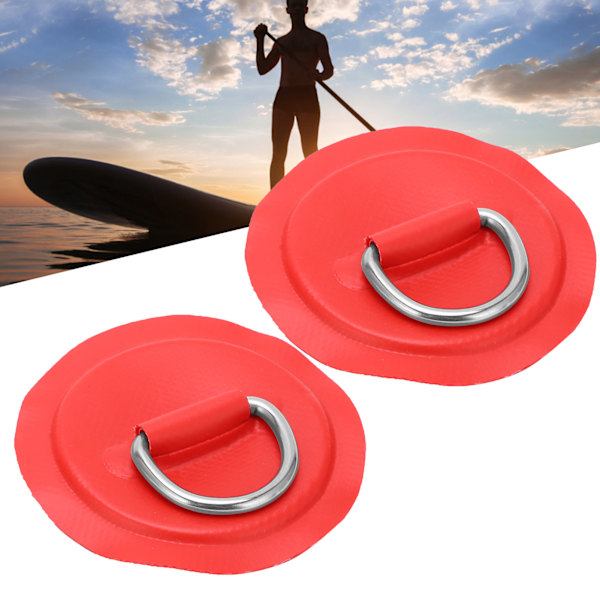 D-ring putelapplikasjon PVC oppblåsbar båt flåte jolle kano surfebrett kajakk surring montering rød
