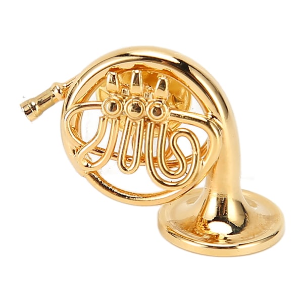 Miniature Fransk Horn Guld Farve Eksklusiv Elegant Holdbar Metal Høj Simulation Mini Fransk Horn Model til Bord Hylde