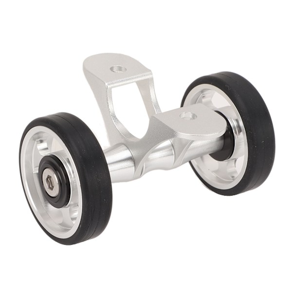 Cykelskärm Easywheel Stänkskärm Rullar Hjul Dubbelhjul för Brompton Hopvikbar Cykel för DahonSilver