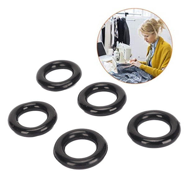 25 stk Spoler Vikler Gummi Dekk Ring Fleksibel Elastisk Spoler Vikler Ring for Utskifting Svart