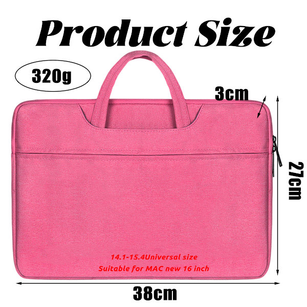 Bärbar Laptopväska 13,3 Tum 15,4 Tum 15,6 Tum Fashion Notebook