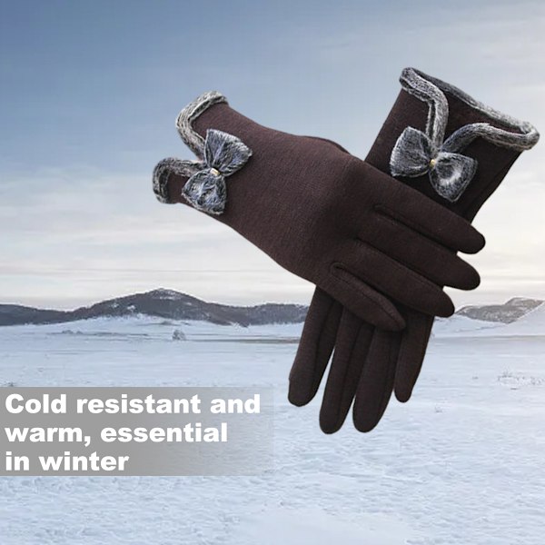 Kvinners vinter varme touchscreen hansker