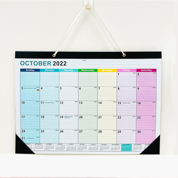2022-2023 Pöytäkalenteri Pöytä-/seinäkalenteri 2-in-1, paksu paperi