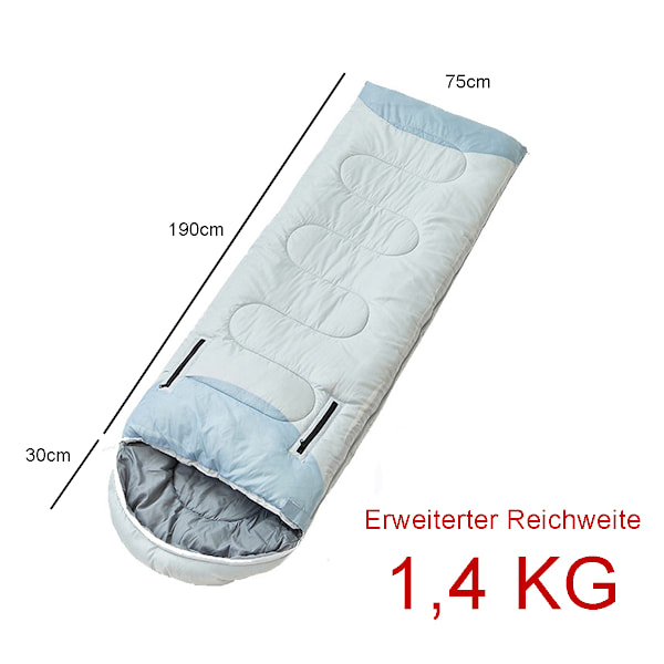 Sovsäck, 220 x 75 cm med dragkedja för armar och fötter, bärbar