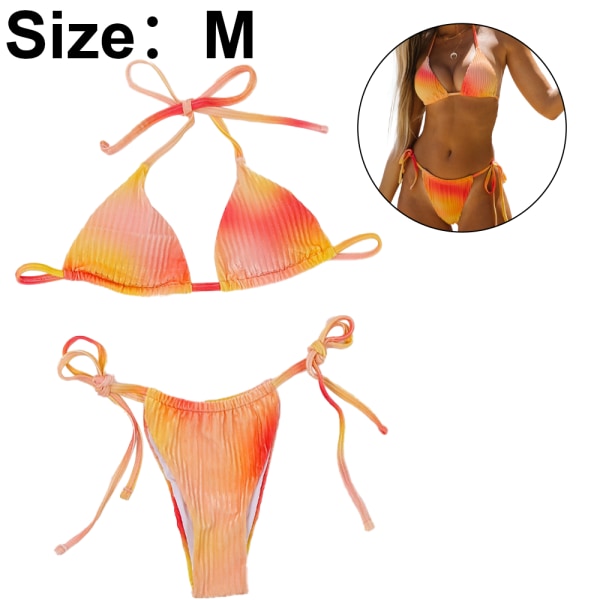 Triangle Bikini Halter String badedrakter for kvinner i to deler