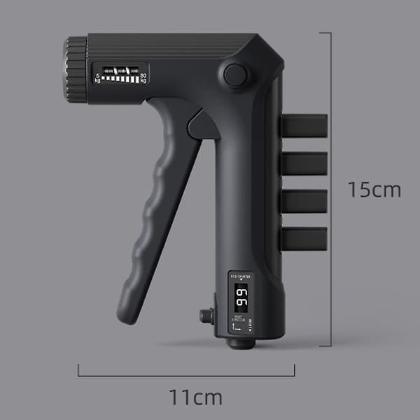 Justerbar handgreppstränare, bärbar hand- och fingertränare för hemmaträning Black Basic Model