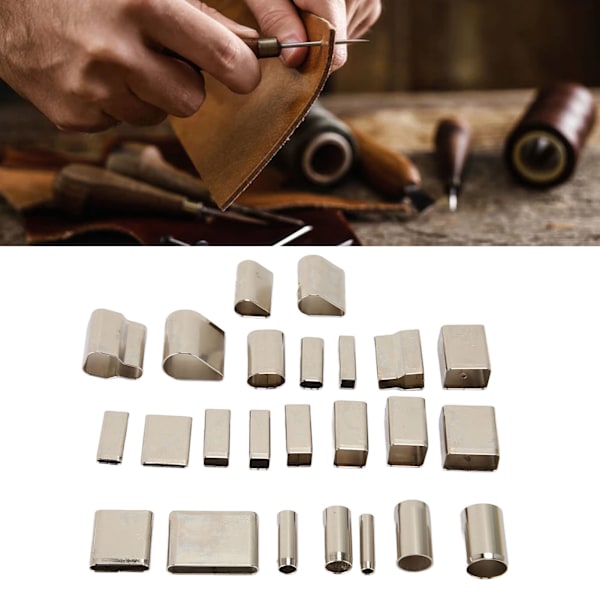 24pcs Leather Cutting Dies Set Professional DIY High Carbon Steel Leather Punch Die Cutter for DIY Leather Craft