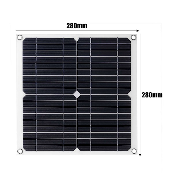 200W 12V Bärbar Solpanel Kit Monokristallin Solpanel med Regulator för Cykling Bergsklättring Vandring Camping 40A