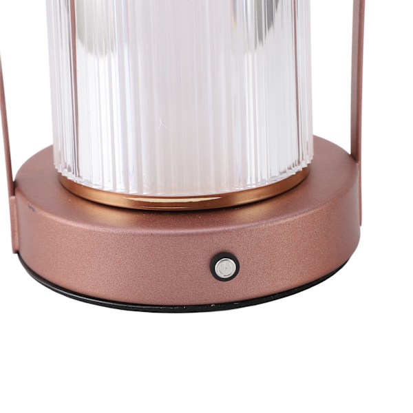 Bordslampa Portabel USB-laddning 3600mAh Touchkontroll Steglös Dimbar 3 Färgtemperaturer Trådlös Lykta för Camping Sovrum Fest
