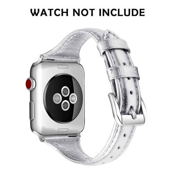 Lærremmer som er kompatible med Apple Watch 38mm-40mm /42mm-44mm,