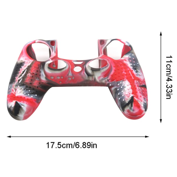 PS4-kontroller Skin Grip Cover Case Set Protective Soft