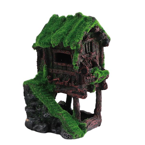 Akvarium Resin Paviljong Ornamenter Levende Livaktige Detaljer Trygt Resin Fisketank Paviljong Landskapsarbeid for Dekorasjon