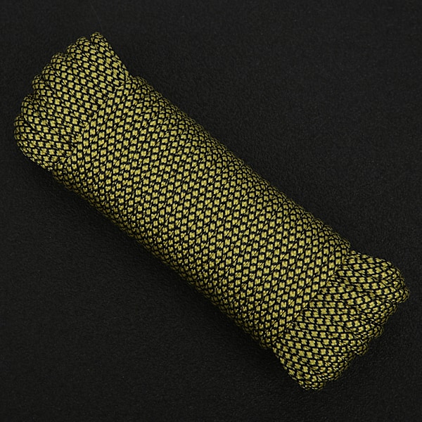 9-core Paracord Redningsbinding Teltsnor Camping Reb til Udendørs Armbåndsvævning 20M Gul