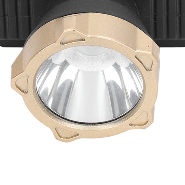 Utendørs LED-hodelykt Sterkt lys Langdistanse Hodemontert lys Mini USB Oppladbar hodelykt for nattfiske Miner