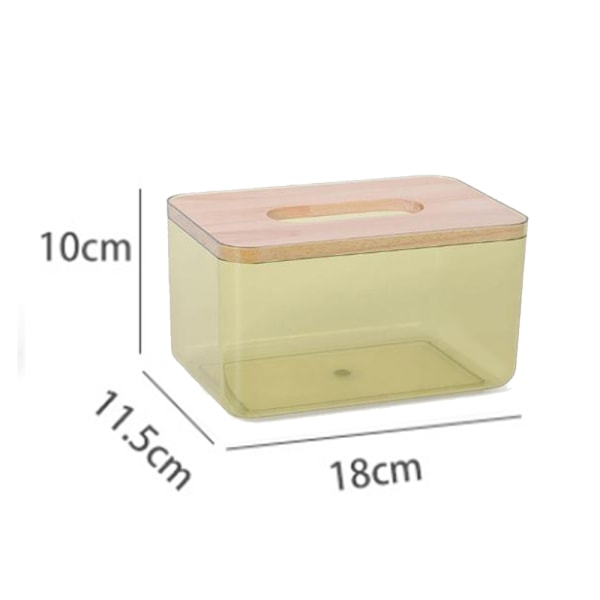 Moderne Minimalistisk Klar Tissue Box Holder Rektangulær