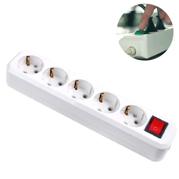 Socket Strip - Extra Flat Plug Kaapelikytkin / Multiple Socket