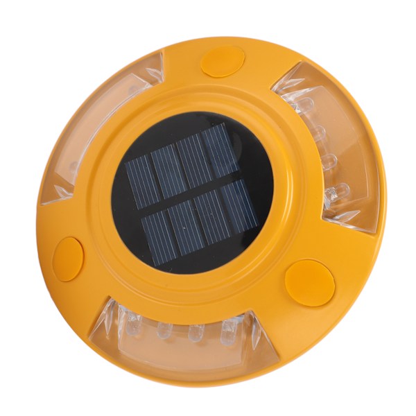 Solcellsdriven vägmarkering IP68 Vattentät Automatisk Aluminiumlegering LED Dockningslampa för Markdäckgång 1.8W 6V Vit Lampa