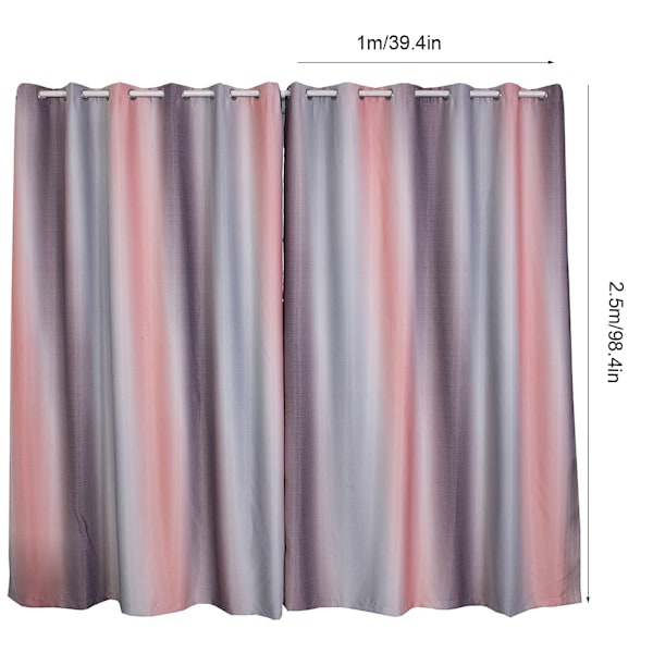 Stripe Gradient Vindusgardin Panel Stue Soverom Hotell Skillegardin (#2)