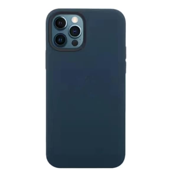 Silikon Baksida Mobilskal för Apple iPhone 12 Mini, Flytande Silikon, Svart
