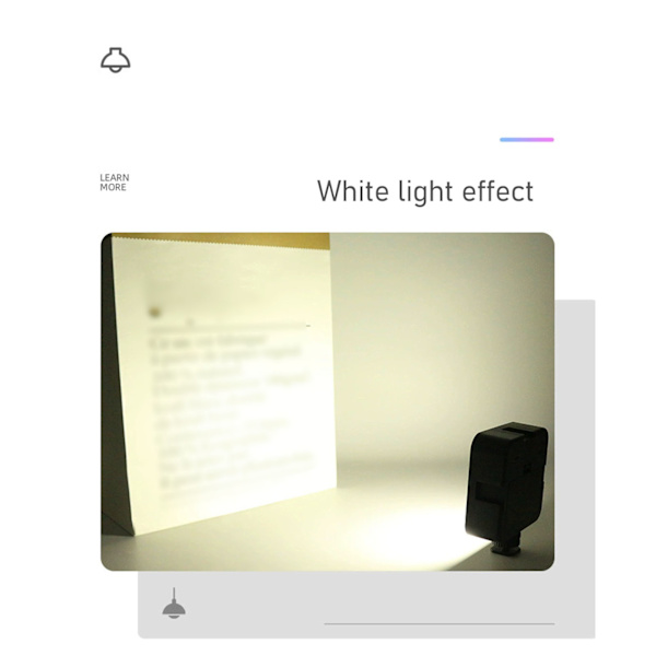 Mini-täyttövalo 900LM Valkoinen valo RGB Värilämpötila Kannettava LED-puhelinvalo Livestreamaukseen Videokonferenssiin