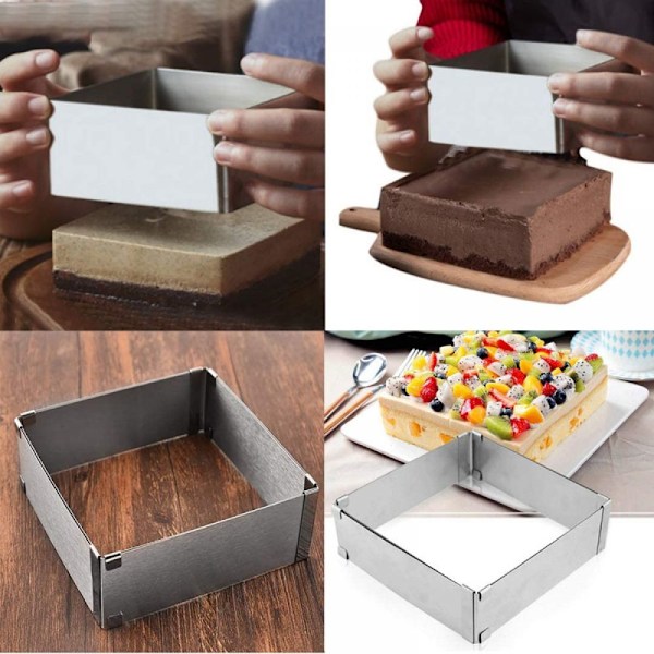 Justerbar rektangulær bageform