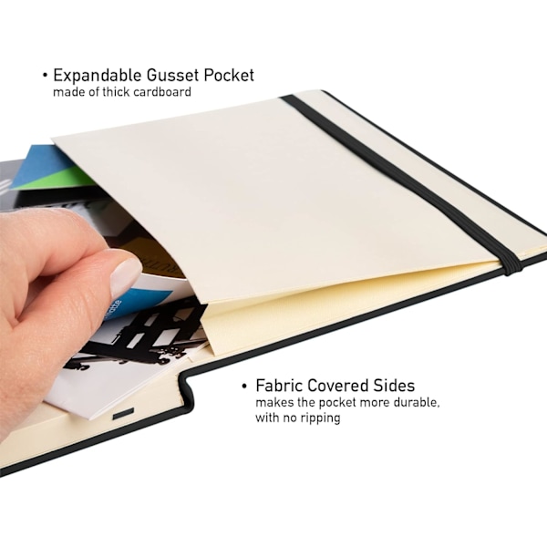 Basics notesbog, klassisk design, A5, ternet