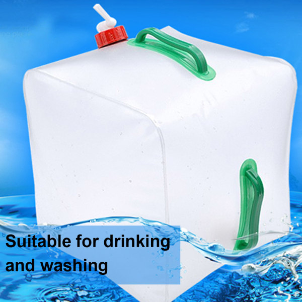 Sammenklappelig vandbeholder Bærbar WaterStorage-bærepose,
