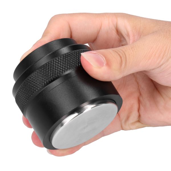 51mm Press Typ Kaffe Pulver Hammare Kaffe Distributör Rostfritt Stål Kaffe Tillbehör Svart