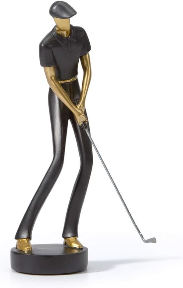 Amoy-Art Golfarstaty Figur Golfskulptur Dekor Modern Inter