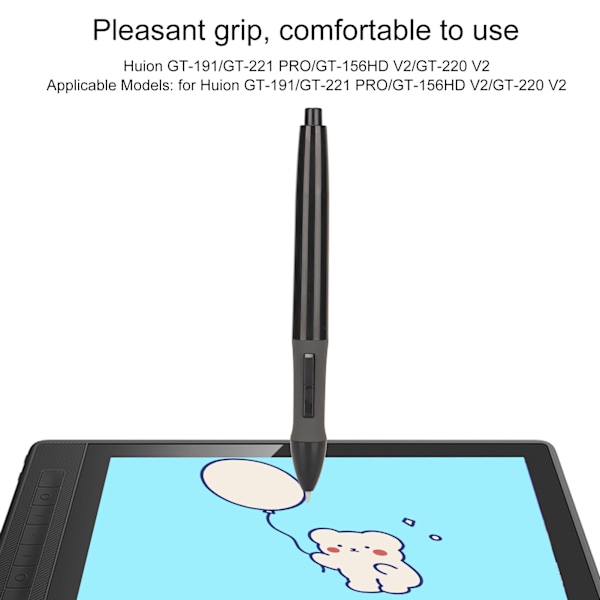 Stylus-kynä, 8192 tason paineherkkyys, sopii Huion GT-191/GT-221 PRO/GT-156HD V2/GT-220 V2 -kynään
