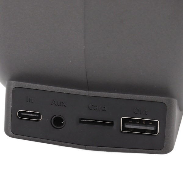 3 i 1 Bluetooth-högtalare PC ABS väckarklocka med trådlös laddning för sängbord 10W grå