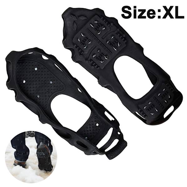 Jernplade Sne Anti-Slip Crampons Udendørs 24 Pigge