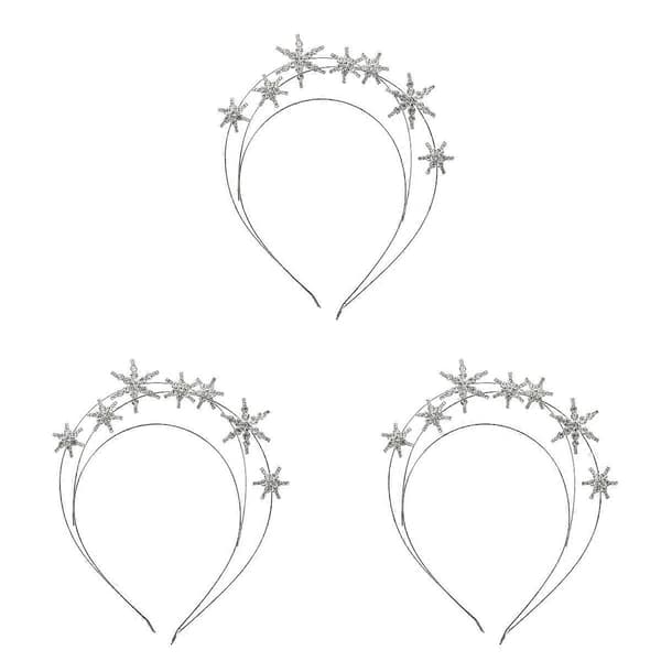 Brudehårtilbehør stjerne-hårbøyle, 3 stk. elegant smykke