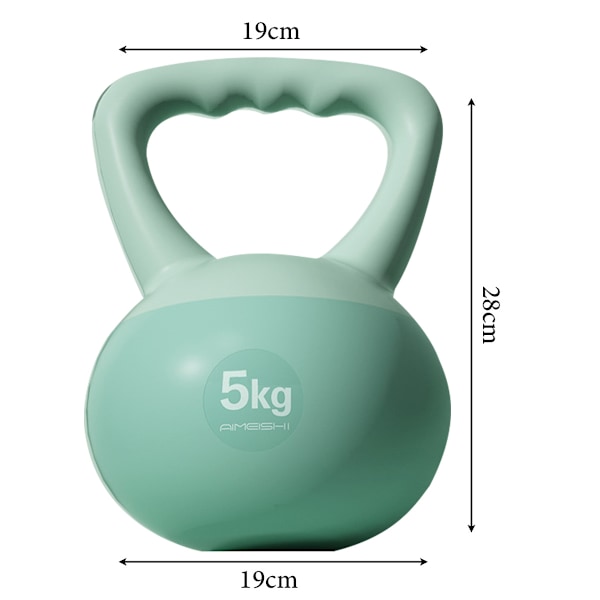 Mjuk Kettlebell för Kvinnor, Squatträningsprogram, 5kg Pot Dumbbell, Höftstyrketräning, Sandsäck Kettlebell, Fitness