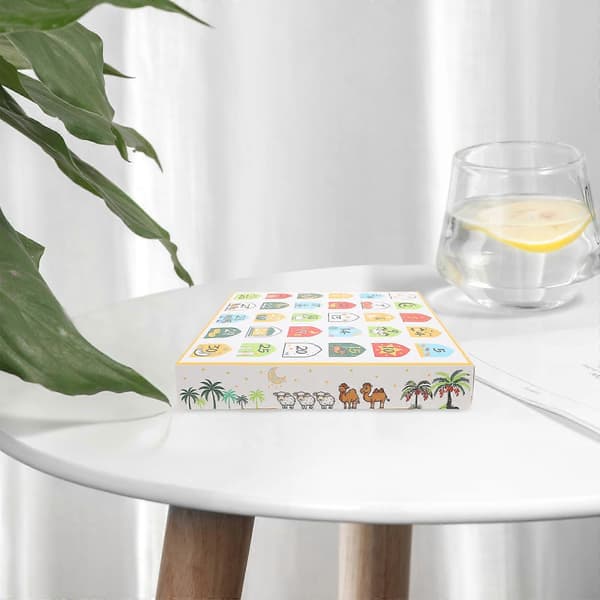 Ramadan nedtellingskalender papirboks for gaver 20 stk Eid Mubarak dekorasjon
