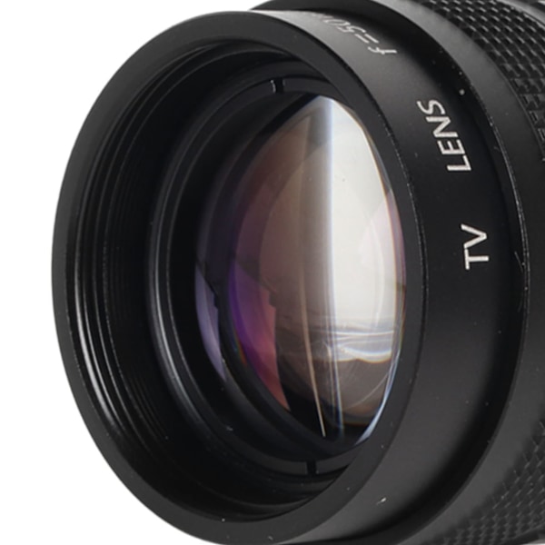 50 mm manuell fokus prime-objektiv F1.4 C 2/3 tum stor bländare fast fokusobjektiv för industriella videomikroskopkameror