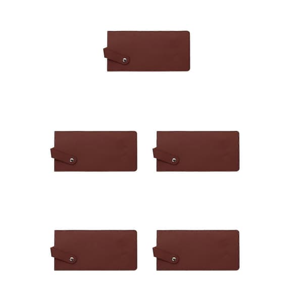 PU-skyddsfodral för köksredskap, 5-pack, brunt